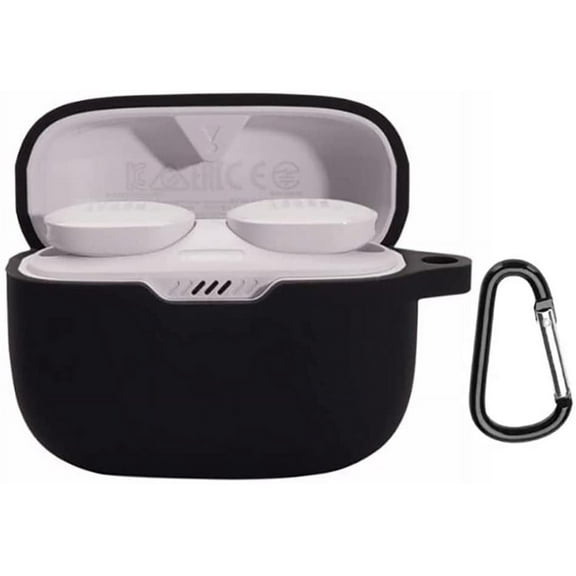 GadgetCom Case Compatible with JBL Tune 230NC TWS, Shockproof Silicone Earbuds Cover with Clip Hook
