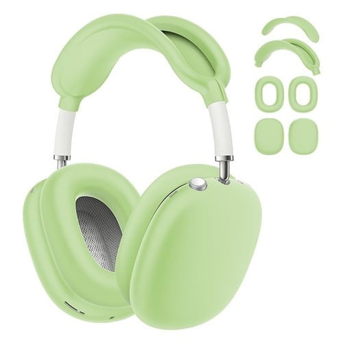 GadgetCom Headphone Case Compatible with Apple AirPods Max 1 2 , 4-in-1 Soft Silicone Shell Skin – Headband Protector, Inner & Outer Ear Cushion Covers