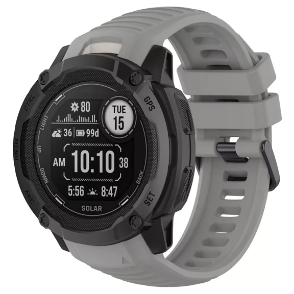 GadgetCom Replacement Band Compatible With Garmin Instinct 2X , Replacement Strap Sport Silicone Watch Band With Tool
