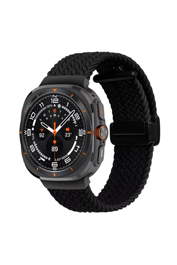 Replacement Band Compatible with Samsung Galaxy Watch Ultra , Nylon Braided Band Strap With Magnetic Clasp