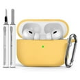 thumbnail image 1 of GadgetCom Replacement Case Compatible with Apple AirPods Pro 3 , DustProof Silicone Cover Soft Earbuds Pouch Shell With Cleaning Pen & Carabiner, 1 of 1