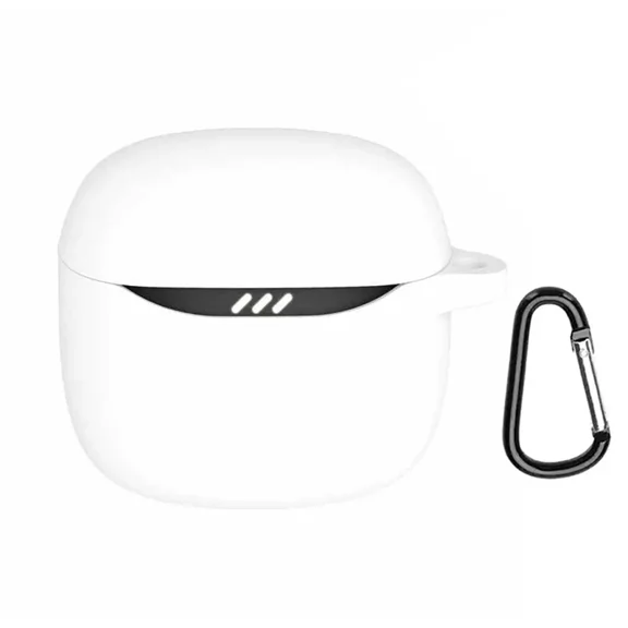 GadgetCom Soft Case Compatible with JBL Tune Flex 2 , Shockproof Silicone Cover Earbuds Pouch With Carabiner