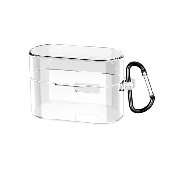 GadgetCom TPU Case Compatible with WF-1000XM6 XM6, Clear Cover Earbuds Pouch Shell With Carabiner