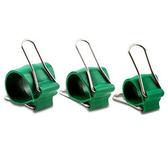 GadgetKlip Garden Clips: Re-usable, simple to use plant accessory for indoor and outdoor use with plants, garden tools, hoops, trellis and plant cage clips - 6 Green Clips - 2 Small, 2 Medium, 2 Large