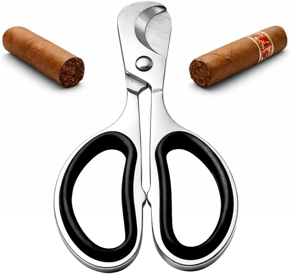 tobacco scissors GadgetNestUSA Cigar Cutter Stainless Steel Double Blade Scissors –  Precision Guillotine Cut, Sharp Rust-Resistant Trimmer for Clean Smooth Draw