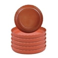 thumbnail image 1 of GadgetVLot 6Pcs Round Plant Pots Flowerpots Plate Board Tray Saucer Planter Reusable Fleshiness Base Home Garden Durable Plastic, 1 of 14