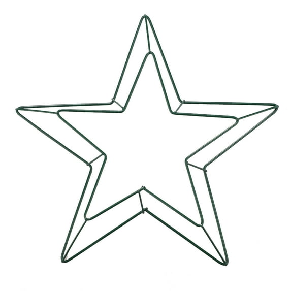 GadgetVLot Five Pointed Star Wreath Frame Hanging Ring Wall Decor Home Decoration Antirust Diy Pentagram Floral Arrangements Craft