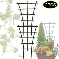 GadgetVLot Garden Trellis 24” x 36” Black Plastic Rectangle Trellis (2 Count)