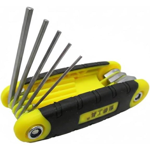 Gadgetime USA Folding Hex Key Set, Compact Portable Design with 8pcs Flat Keys (1.5 mm–8 mm), Reliable Build for Everyday Use