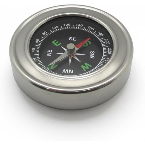 Gadgetime USA Mini Compass 2.4 x 2.4, Portable Directional Compass for Hiking, Camping & Travel