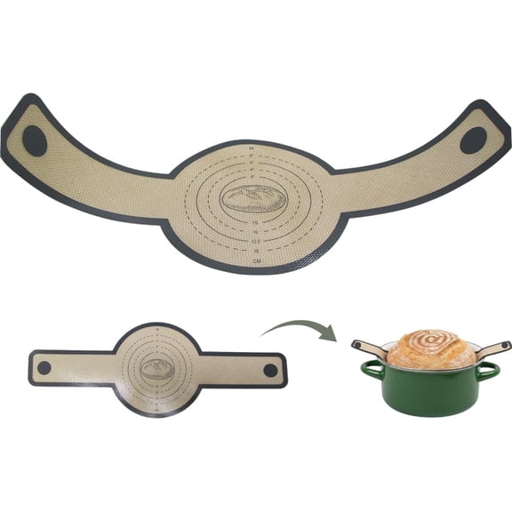 Gadgetime USA Premium Silicone Bread Sling with Long Handles  Durable, Non-Stick, Easy-to-Clean Baking Mat for Effortless Bread Transfer