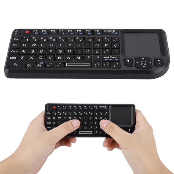 Gadgets 2.4GHz Keyboard Ultra Mini Wireless Touchpad Keyboard, 2.4GHz Rechargeable Backlit for PS3/4, 360 with Strong Anti Interference