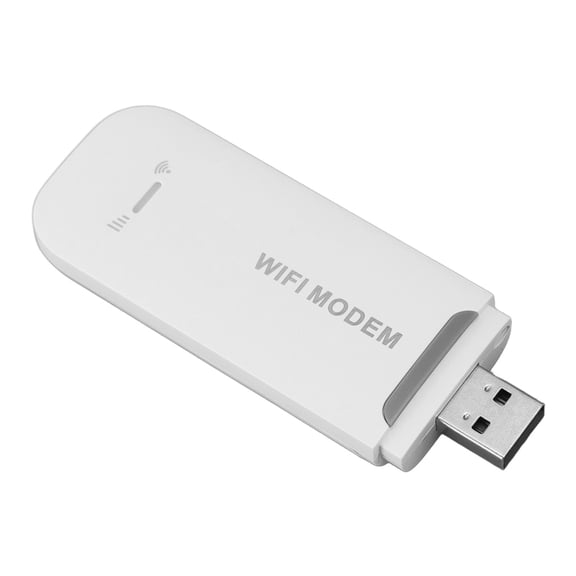 Gadgets 4G USB Portable WiFi, Multifunction Portable WiFi Hotspot Plug and Play for Travel White