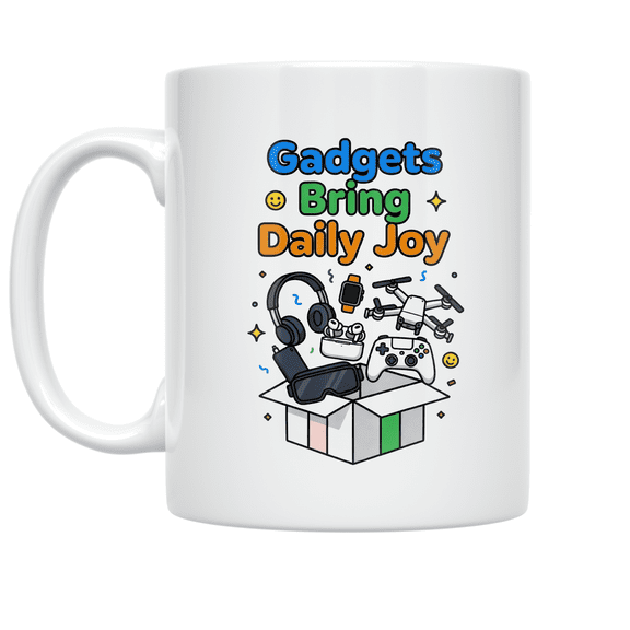 Gadgets Bring Daily Joy - Tech Enthusiast - 11 oz Ceramic Coffee Mug