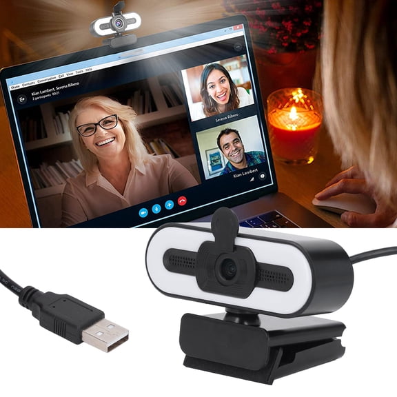 Gadgets Computer Web Camera, Adjustable 120 Wide Angle AF Auto Focus 1080P HD Webcam with Microphone for Wins 2000 7 8 1 for Conference