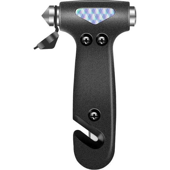 Gadgets Emergency Kit - Inside Car Seat Belt Cutter & Window Breaker, Black