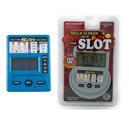 Gadgets Mega Slot Travel Pack Includes - Trademark Global Electronic Handheld Game and Mega Screen Slot Machine Handheld Game