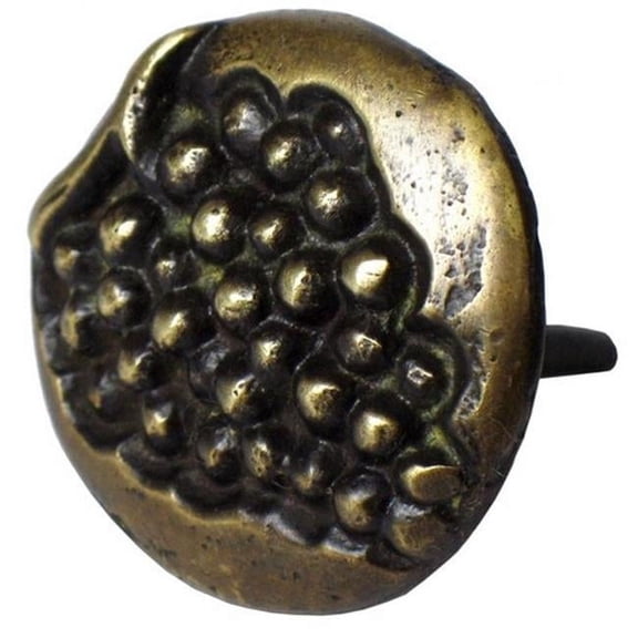 Gado Gado Hardware HCL1254 Round Clavo with Grape Motif
