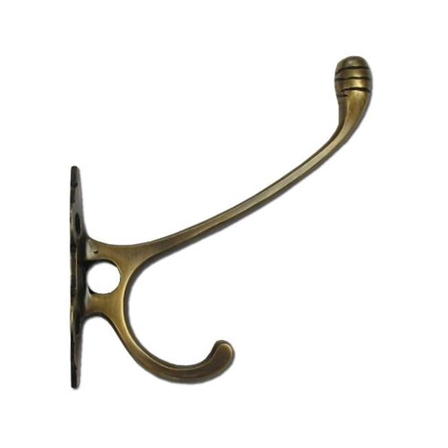Gado Gado Hardware HHK7058 Double Hook with Carved Back