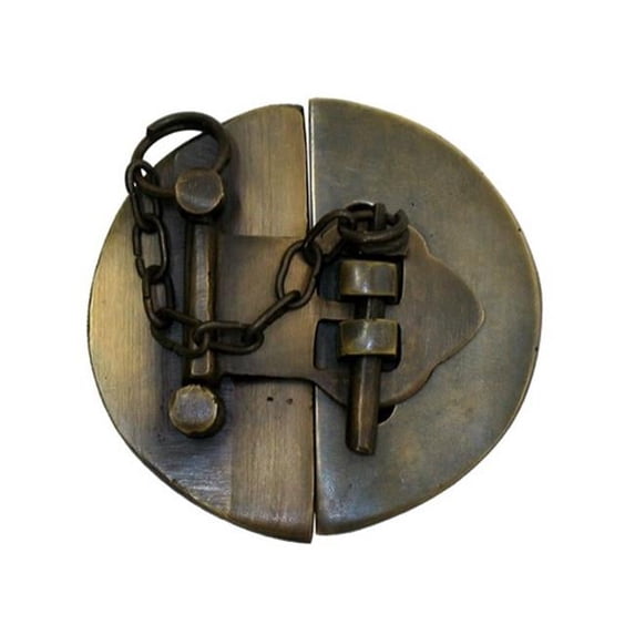 Gado Gado Hardware HLA1014 Simple Round Latch with Chain- Small