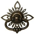 thumbnail image 1 of Gado Gado Hardware HRP5018 Oval Ring Pull with Carved Filigree Star Backplate- Large, 1 of 1