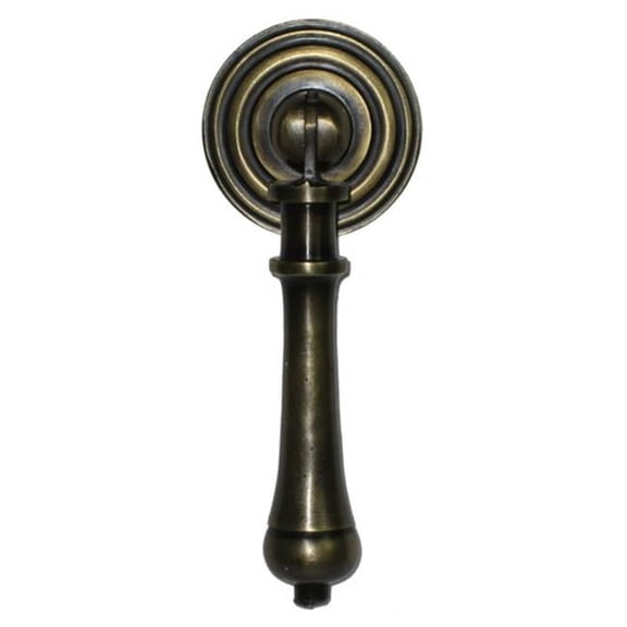 Gado Gado Hardware HTP1010 Teardrop Pull with Rosette Backplate- Large