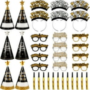 Gadpiparty 2023 New Year Party Favors New Year Glasses Eyeglasses Hats Headbands Whistles Happy New Year Photo Booth Props