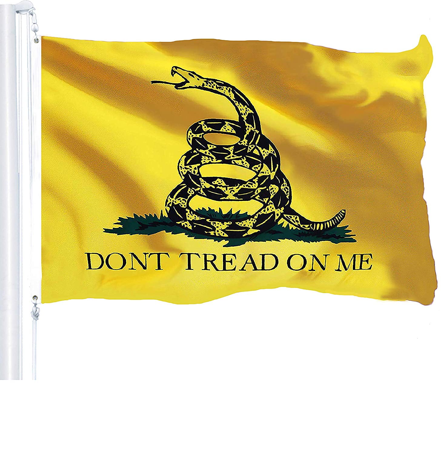 Borderlands 3 Ps5 Bandiera Gadsden "Don't Tread On Me" 3x5 Piedi - Doppio Lato, In Poliestere 100D, Tema Tea Party Bandiera Multicolore - Foto 2