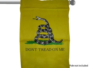 Bandiera Gadsden "Don't Tread On Me" 28x40 Pollici, Serpente Bianco, Poliestere - Trade Winds - Foto 3