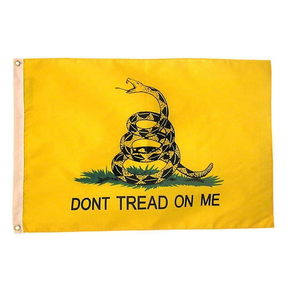 Gadsden Don't Tread On Me 3'X5' Flag Rough Tex 210D Embroidered
