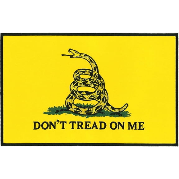 Gadsden Don't Tread on Me, High Thread Iron-on Heat Sealed Backing Sew-on Large Patch, Size - 11"x7"