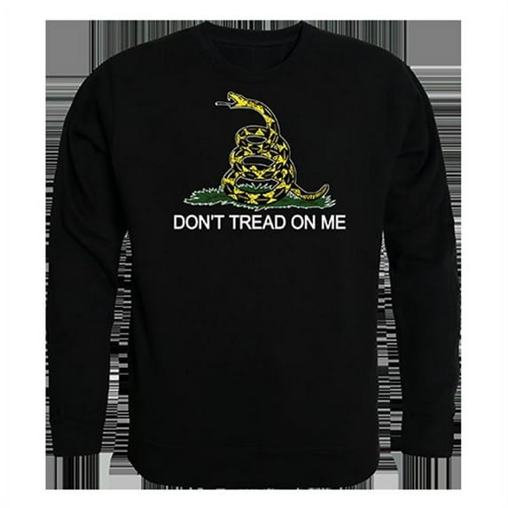Gadsden Graphic Crew Neck Sweatshirt, Black - Large