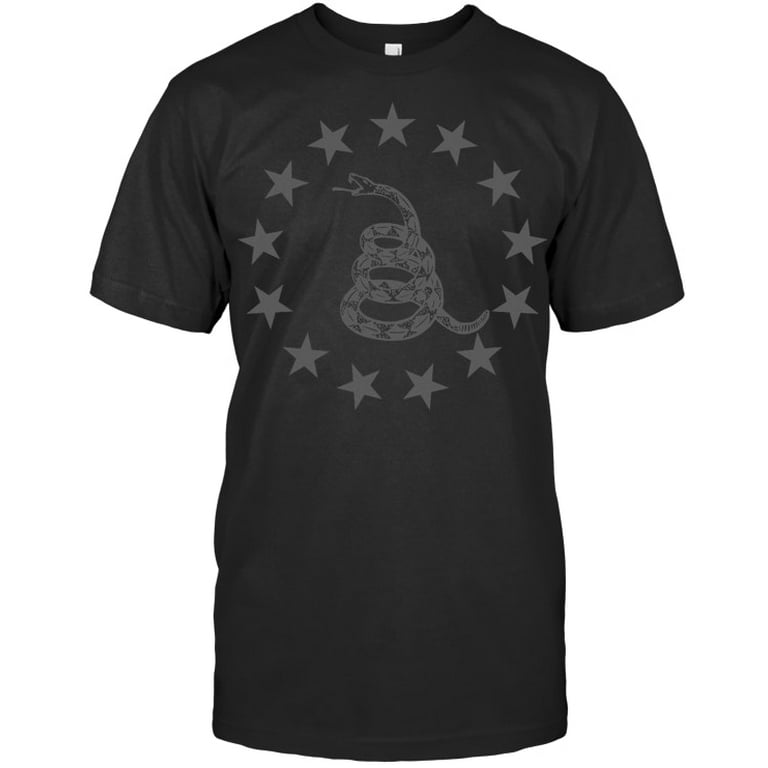 Gadsden Rattlesnake Betsy Ross Flag Ring Of Stars Patriot Snake T Shirt Walmart