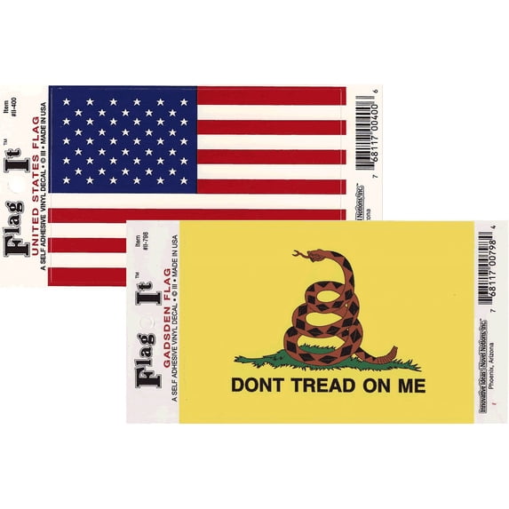 Gadsen/USA Flag Decal Combo Pack