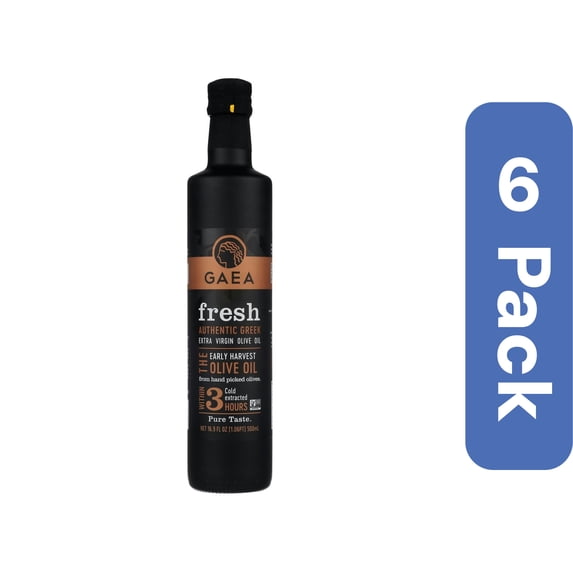Gaea Krista Extra Virgin Olive Oil 17 oz (Pack of 6)