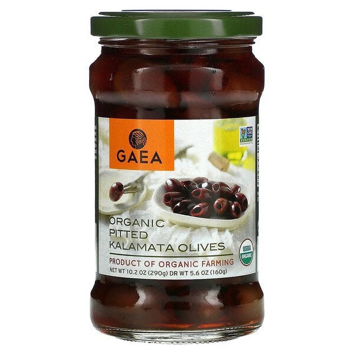 Gaea, Organic Pitted Kalamata Olives, 10.2 oz Pack of 3