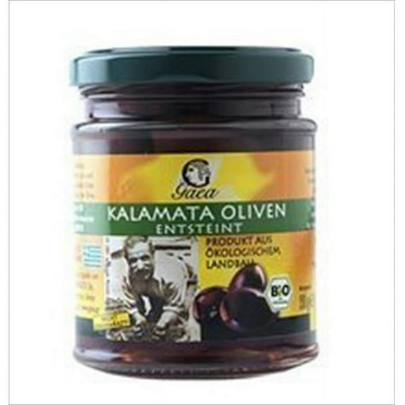 Gaea Pitted Kalamata Olives 5.8 Oz -Pack of 8