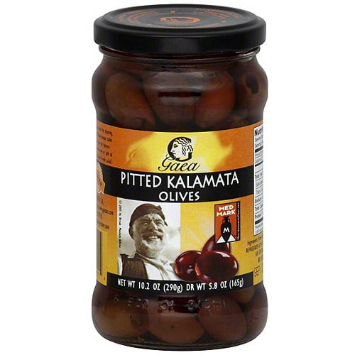 Gaea Pitted Kalamata Olives, 5.8 oz (Pack of 8)