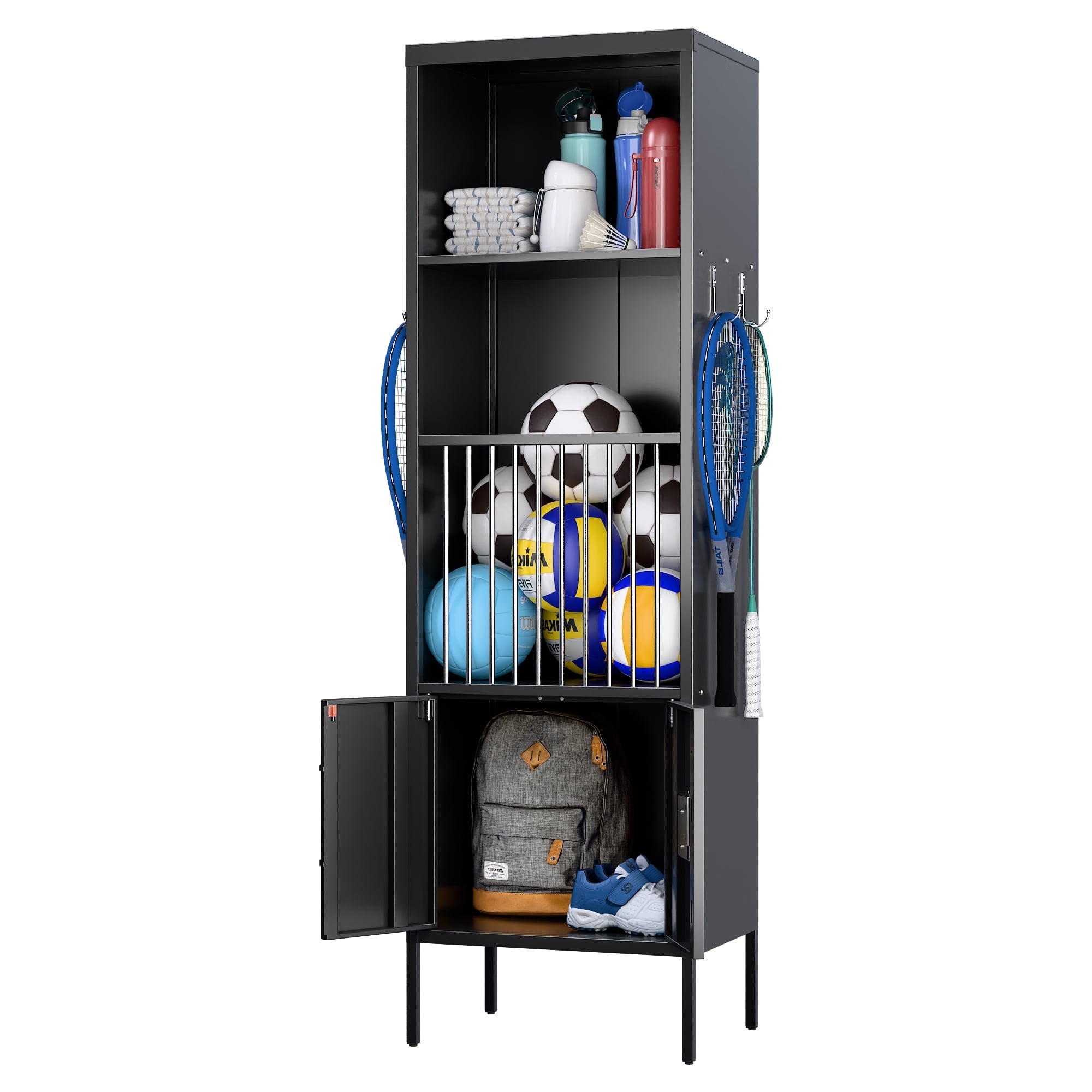 Gaeanet Metal Sports Fence locker is Suitable for Gym,Storage Locker ...