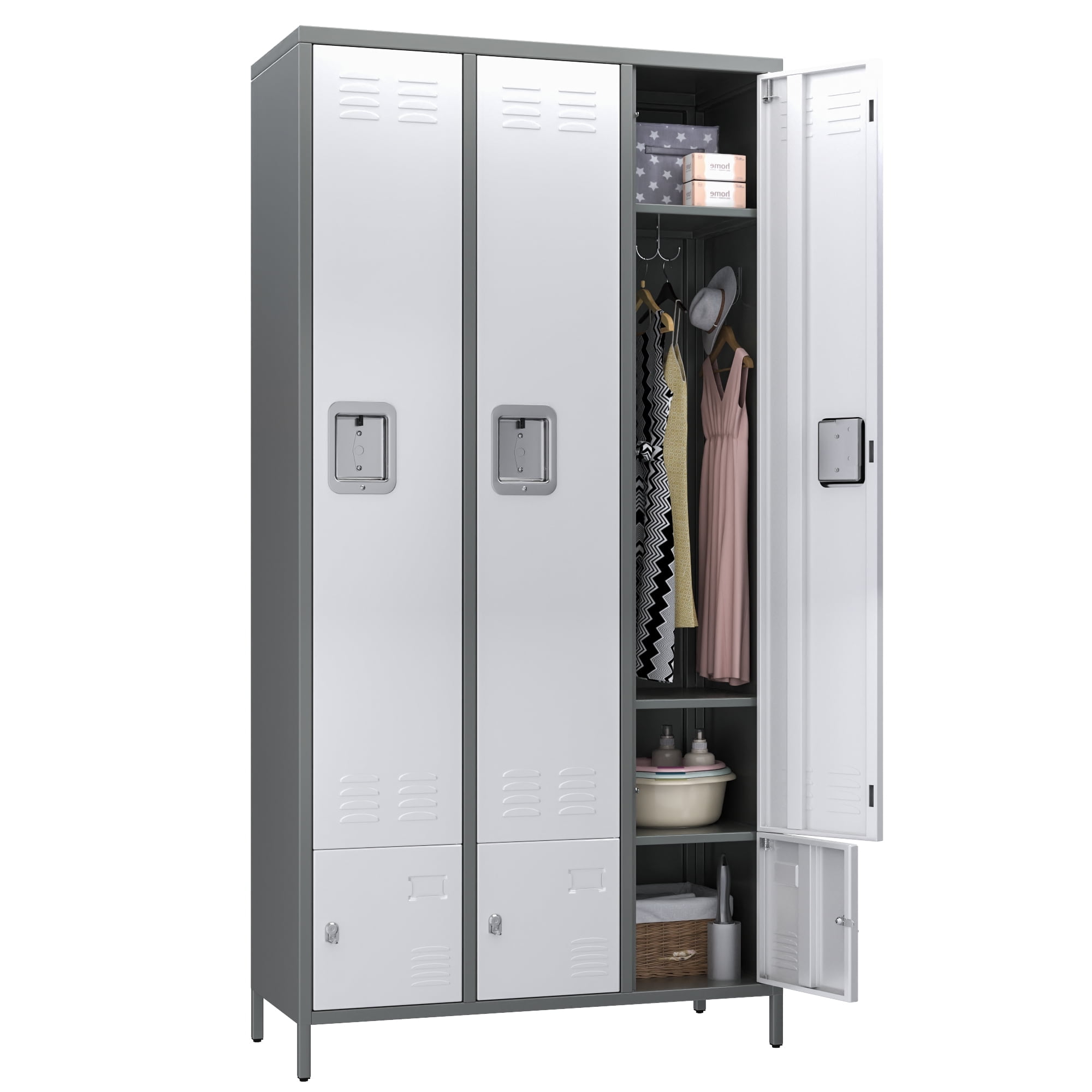Gaeanet Metal Storage Lockers for Employees,Steel Combination Locker ...
