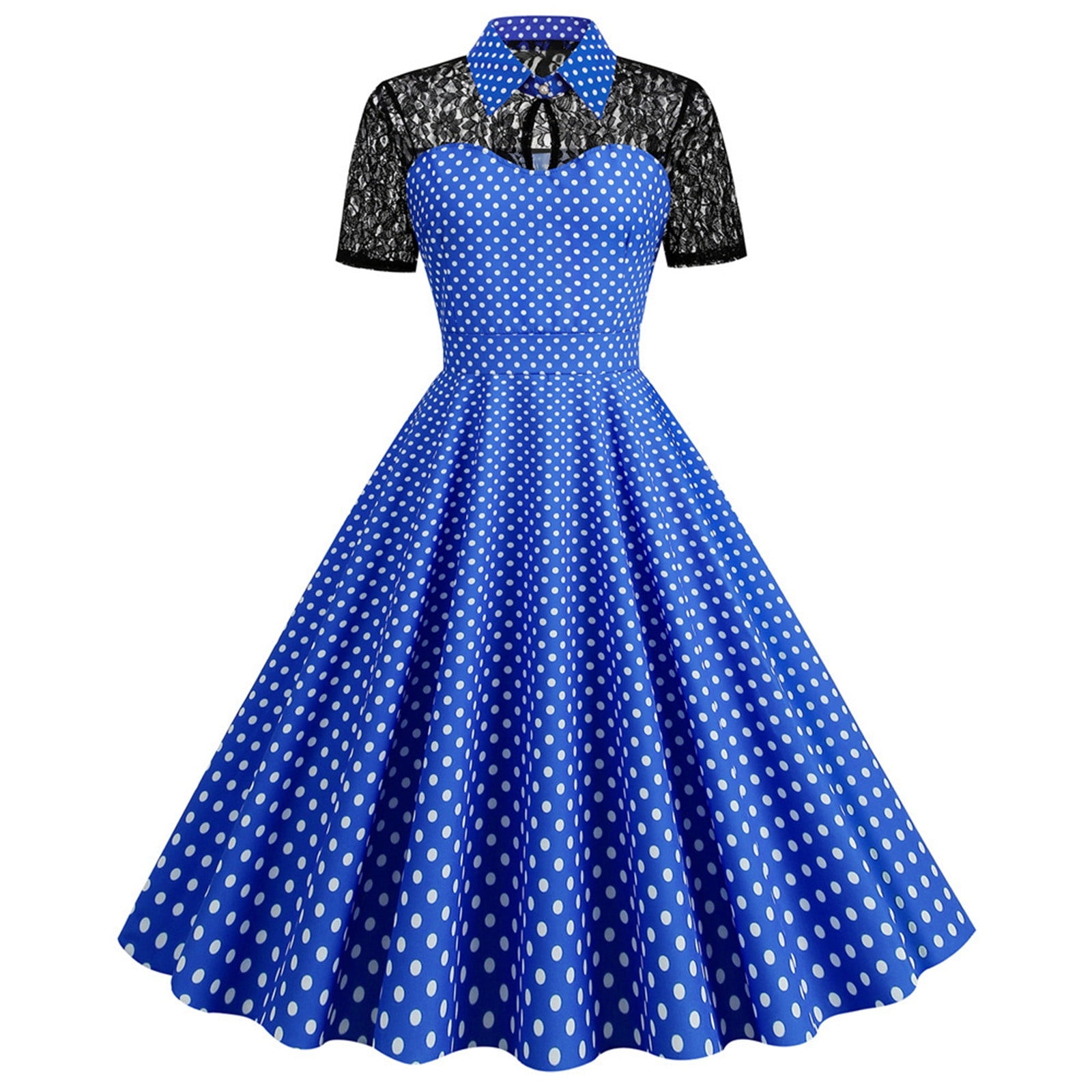 Gaecuw 1940s Dresses for Women Vintage Collared Neck Short Sleeve Retro Dresses Below the Knee Midi Dresses A Line Party Lace Linen Dress Casual Semi Formal Dress Polka Dot Prom Wedding Guest Gaecuw 1940s Dresses for Women Vintage Collared Neck Short Sleeve Retro Dresses Below the Knee Midi Dresses A Line Party Lace Linen Dress Casual Semi Formal Dress Polka Dot Prom Wedding Guest