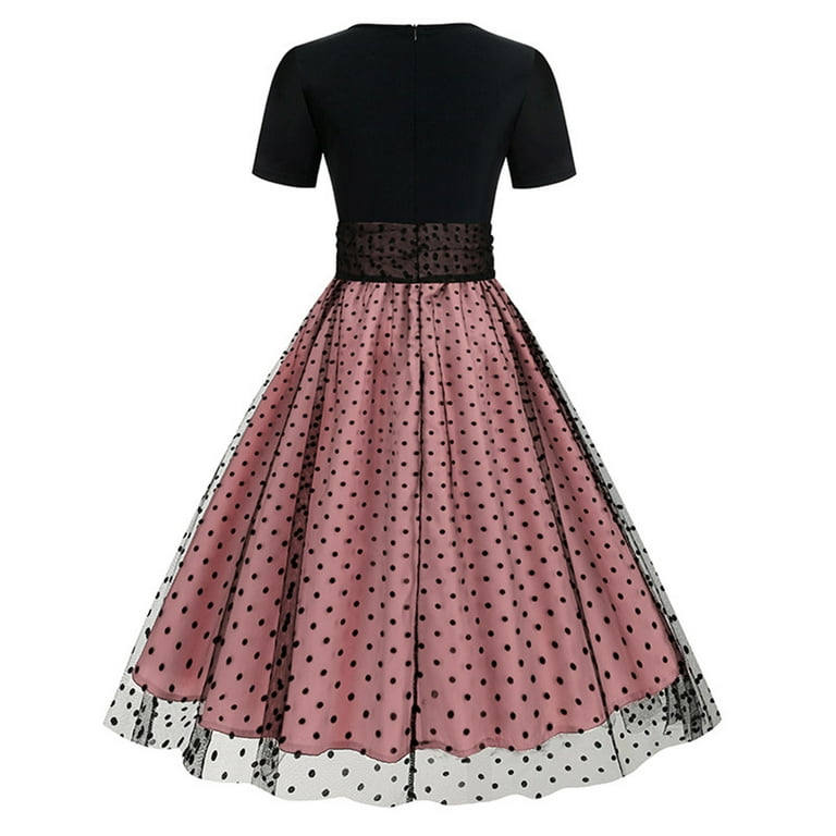 Formal Dresses 1940 Dresses Amazon Zapaka Women Vintage Dress Red A Line  1950s Swing Dress With Belt, Red S