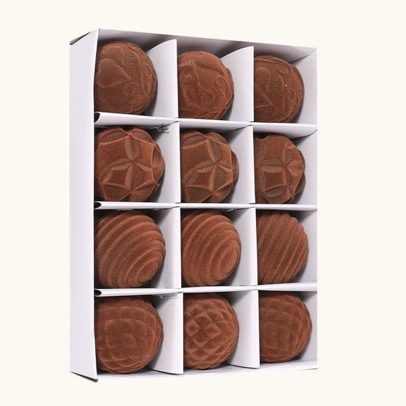 Gaecuw Christma Decor, Mini Christmas Tree Ornaments, Iridescent Christmas Ornaments, Mini Christmas Tree Ornaments Christmas Ornaments Bulk for Holiday Party Decor(Coffee, Plastic)