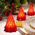 thumbnail image 1 of Gaecuw Christmas Glowing Tree Lamp, LED 3D Night Light with Festive Luminous Design, is a Warm Accent for Living Room and Bedroom, 3.15x2.20 Inch, Perfect for Holiday Season Gifting, Red, 1 of 9
