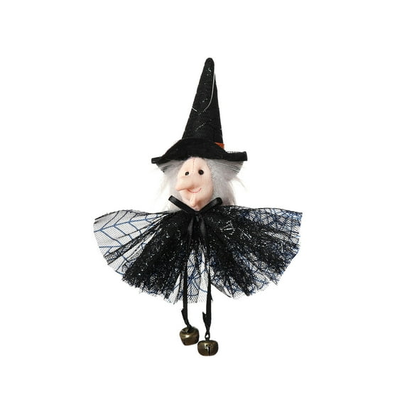 Gaecuw Halloween Decor Outside, Halloween Decorations Hanging Gnome OrnamentsPlus GhostWitchBlackCat, Scary Halloween Decorations for Halloween Decoration Indoor Outdoor(Colorful, Wood)
