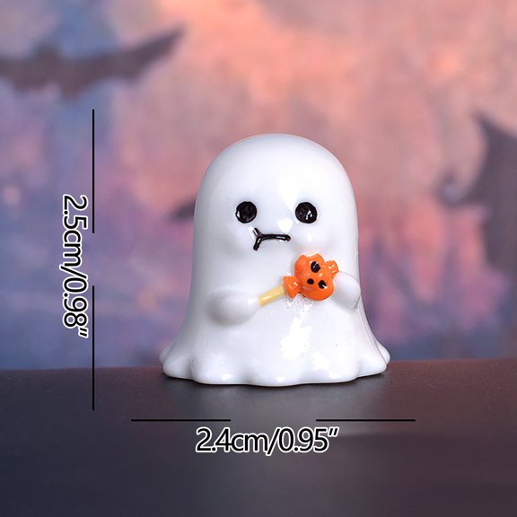 Gaecuw Halloween Ghost Figurine Ghost Sculpture Ghosts Small Scary Ghost Figurines Halloween Miniature Figurines Mini Ghost Figurines Clearance for Indoor Home Table Centerpieces Party(C, Plastic)