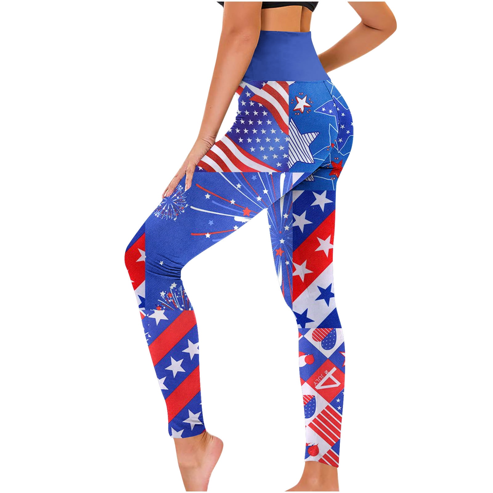 Workout pants top with stars