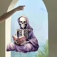 thumbnail image 1 of Gaecuw Outside Halloween Decor, Halloween Full Of Exquisite Acrylic 8x8cm Skeleton Hanging Decorations 0.5cm Thick And Decorative Mysterious All Hallows Eve for Halloween Decoration, 1 of 6