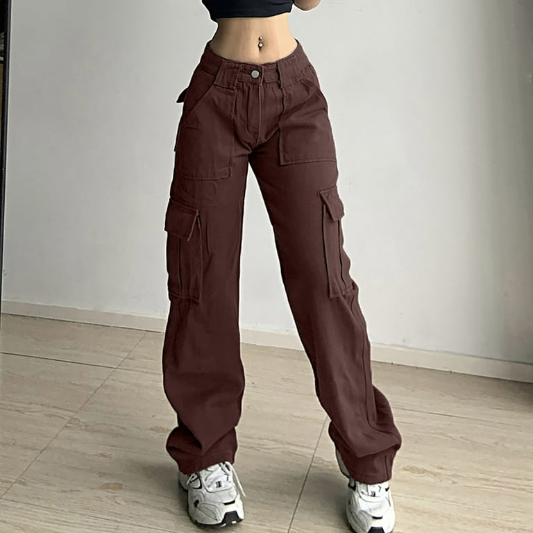 Gaecuw Popular Jeans for Women 2023 Cargo Pants Regular Fit Long