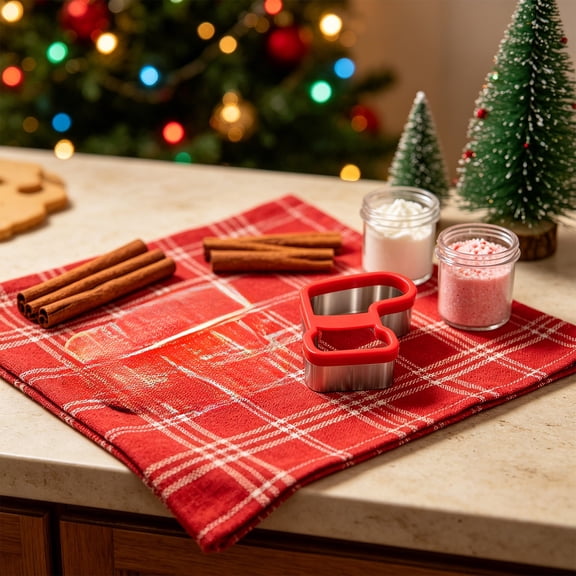 Gaecuw Snowflake Cookie Cutter, Silicone Stainless Steel Mold for Christmas Holiday Baking Decor